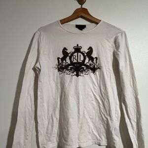 Vintage Ralph Lauren White Long Sleeve Shirt